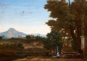 Le Repos Pendant La Fuite En Egypte by Jean Francois (Francisque) Millet the Younger