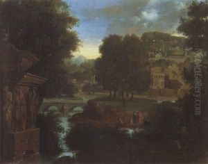 La Traversee Dans Un Paysage Aux Monuments Antiques