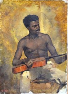 Le Joueur De Guitare by Francis Davis Millet