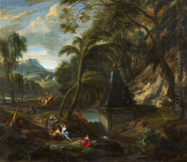 Landschaft Mit Mythologischer Figurenstaffage - view 1