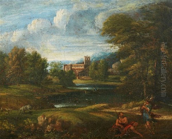 Small Landscape With Hermes And Argos - view 1
