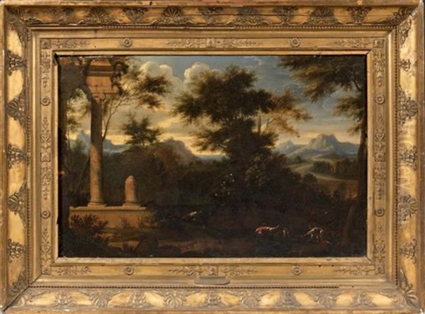 Temple En Ruine Dans Un Paysage - view 1