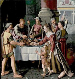 The First Passover Feast The First Passover Feast