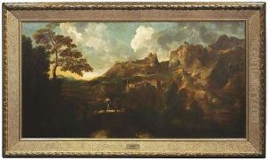 Heroische Gebirgslandschaft Mit Zwei Hirten Heroische Gebirgslandschaft Mit Zwei Hirten