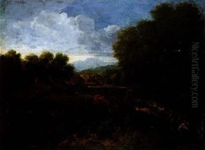 Paysage Aux Grandes Arbres by Francisque Millet