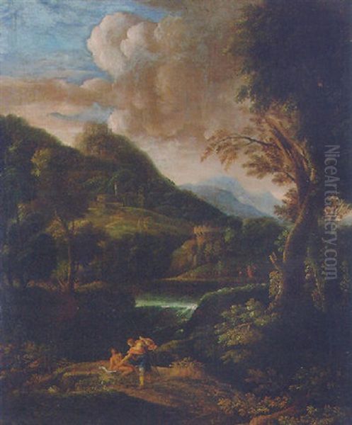 A Mountainous Landscape With Tobias And The Angel - view 1
