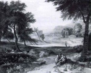 The Rest On The Flight Into Egypt by Francisque Millet