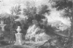 Samson And The Lion by Francisque Millet