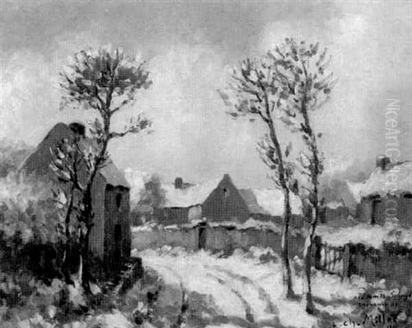 Franzosisches Dorf Im Winter - view 1
