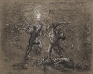 Chasse Aux Oiseaux Par Lumiere Des Torches Chasse Aux Oiseaux Par Lumiere Des Torches