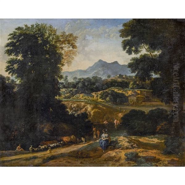 Pastorale Landschaft Mit Badenden - view 1