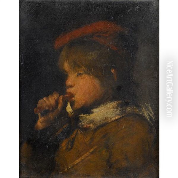 Boy With Flute - view 1