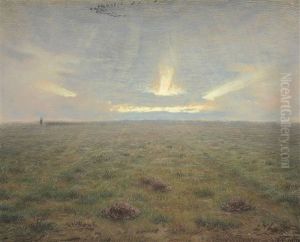 L'horizon (la Plaine) by Jean-Francois Millet