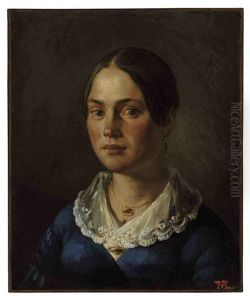 Portrait Of Madame Martin by Jean-Francois Millet