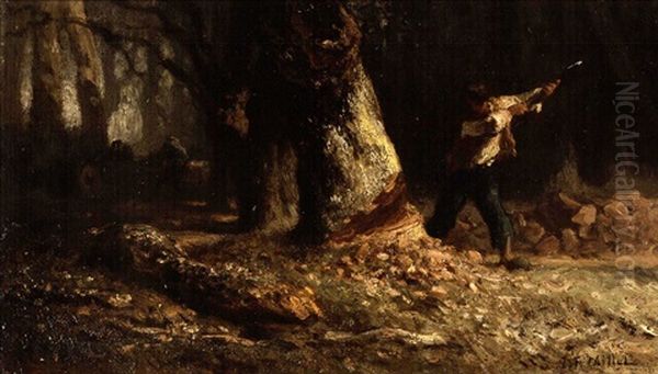 Woodcutter In The Forest (+ Study, Verso) - view 1
