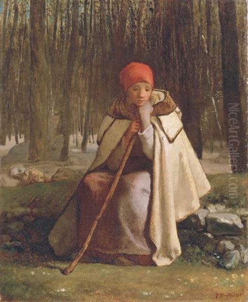 Shepherdess Seated In The Forest (petite Bergere Assise) - view 1