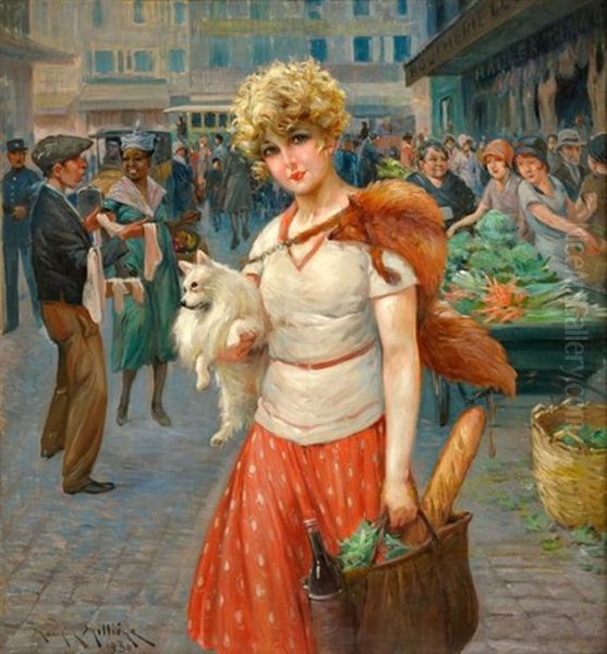 Jeune Femme Au Marche - view 1