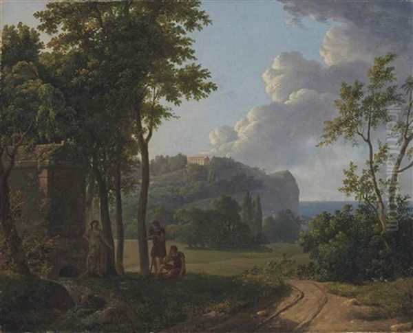 Bergers Devant Le Tombeau D'amyntas - view 1