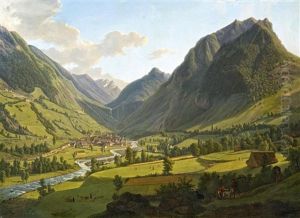 Blick Auf Das Thermalbad Cauterets In Den Pyrenaen