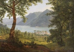 Vue Du Lac De Come, Prise Au Dessus Du Palais Odescalchi by Alexandre Louis Robert Millin Du Perreux