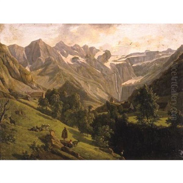 View Of The Canyon And Waterfall Of Gavarnie - view 1
