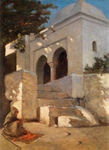 Le Marchand D'oranges Devant Le Cafe Des Palmes A Alger Le Marchand D'oranges Devant Le Cafe Des Palmes A Alger