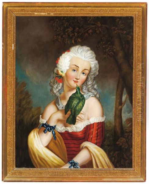 Bildnis Einer Dame Mit Grunem Papagei - view 1
