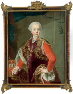 Bildnis Des Erzherzogs Leopold Spaterer Grosherzog Pietro Leopoldo Von Toskana, Spaterer Kaiser Leopold Ii. by Johann Michael Millitz