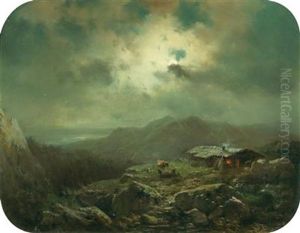 Night On The Untersberg by Karl Millner