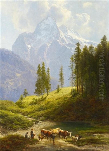 Alpental Mit Blick Auf Die Zugspitze - view 1