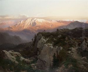 Am Hohen Goll Bei Berchtesgaden by Karl Millner