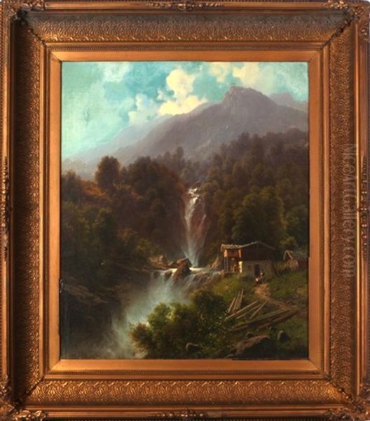 Landscape With Waterfall - view 1