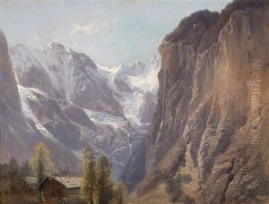 Staubbachfall Bei Grindelwald, Schweiz by Karl Millner