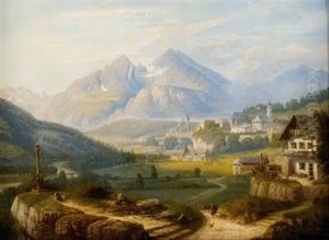 Blick Auf Berchtesgaden Und Watzmann
