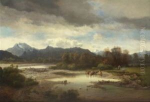Oberbayerische Fluslandschaft (isartal Bei Tolz?)