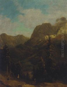 A Wooded Valley by Karl Millner