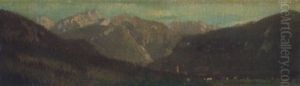 Landschaft Mit Bergen by Karl Millner