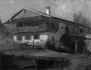Oberbayerisches Bauerngehoft by Karl Millner