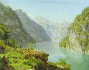 Blick Auf Den Konigsee Mit Blick Auf St. Bartholoma