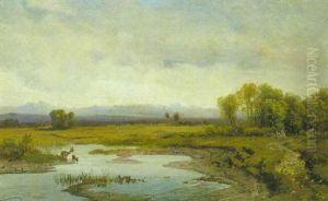 Voralpenlandschaft by Karl Millner
