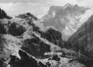 Gebirgslandschaft by Karl Millner