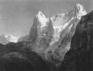 Blick Auf Das Wetterhorn by Karl Millner
