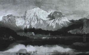 Blick Auf Den Gosausee Mit Dachsteingebirge by Karl Millner