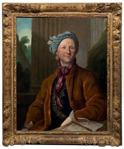 Portrait D'un Dessinateur (+ Portrait D'homme Portant Un Costume A La Polonaise; 2 Works) by Henri Millot