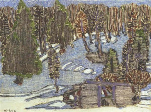 Cabin In The Snow, Mount Riga, N.y. - view 1