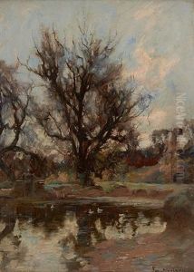 Ducks On A River by Joe Milne