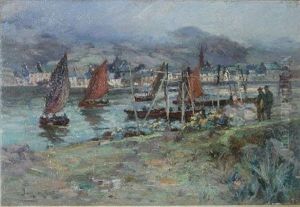 Fishing Boats Departing by Joe Milne