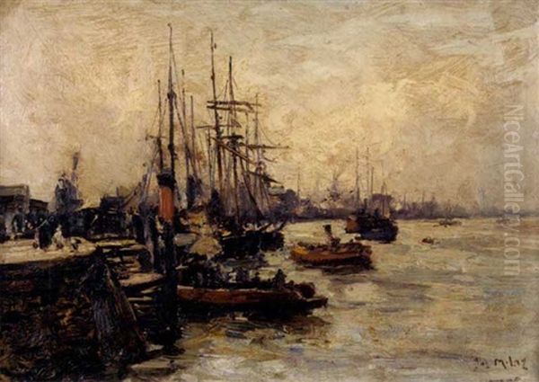 A Busy River Scene - view 1