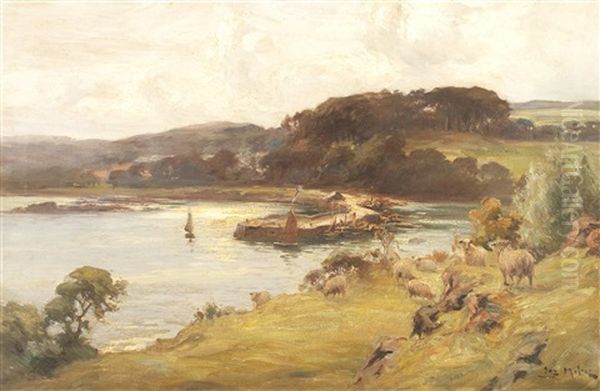Sheep By A Harbour - view 1
