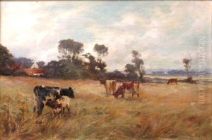 Cattle Grazing, Near Cambuskenneth by Joseph Milne